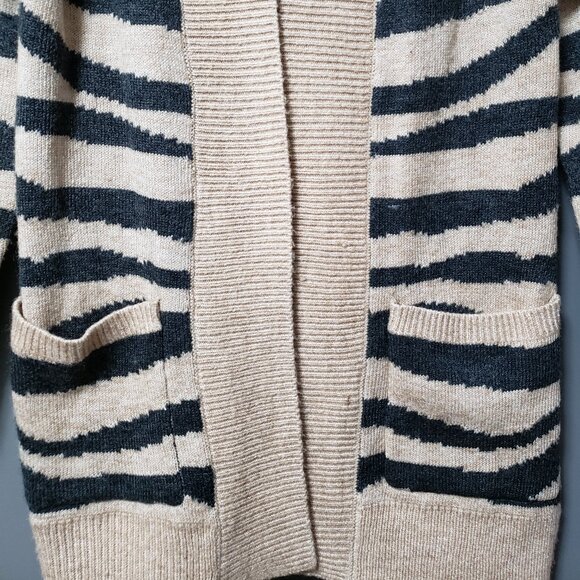 Ricki's Zebra Pattern Open Cardigan - Picture 3 of 7